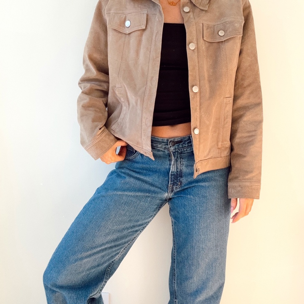 Vintage northern reflections suede button jacket large - Picture 2 of 3